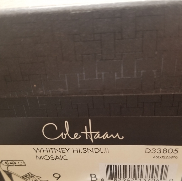 Sale 🔖 NEW Cole Haan Blue Whitney Heel Leather Sandal - Picture 10 of 11